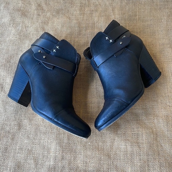 Rag & Bone Harrow boots black Ankle Leather Size 36 1/2 - Picture 4 of 12